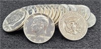 (20) 1964 Kennedy 90% Silver Half Dollars
