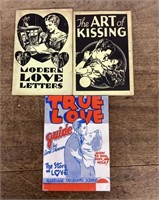 3 vintage books about romance