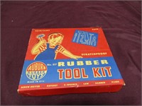 NOS Auburn Rubber Tool kit toys in box.