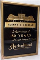 Norman Farnham Agricultural Ins Co Honesdale Sign