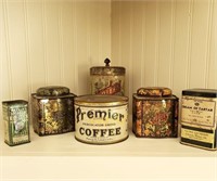 Collectible Vintage Tins (some with contents)