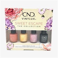 4-Pk CND Vinylux Sweet Escape Collection, 3.7ml