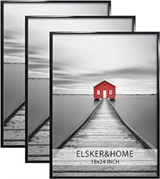 Elsker&home 18x24 Poster Frame 3 Pack, Black