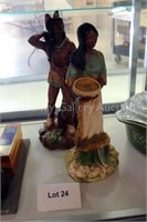 Case 1: (2) Native American Figurines -