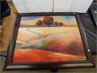 SIGNED FRAMED OIL PAINTING