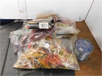 LOT - FISHING TACKLE,  FISHING LINE