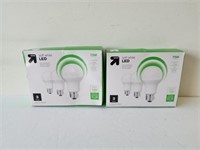 2 up and Up 3 count Soft White LED 75 W light