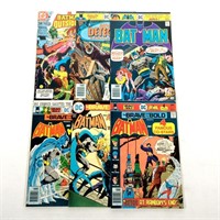 6 Batman 25¢-75¢ Comics