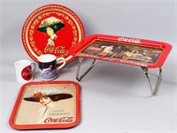 Coca-Cola TV Tray, Trays & Mugs