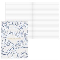 College Ruled Journal Softcover Dogs - Green