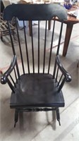 black rocking chair