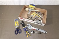 Tray Lot - Vice Grips, Adjustable Wrenches