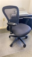 Swivel desk chair, adjustable height and back,