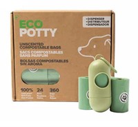 360-Pk Eco Potty Compostable Poop Bags For Pets