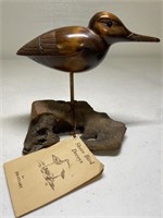 Jeb Stewart Hand Curved Wood Sandpiper Shore Bird
