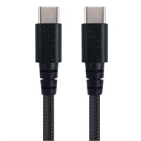 Tech and Go 6 Ft. Braided Cable for USB-C to USB-C