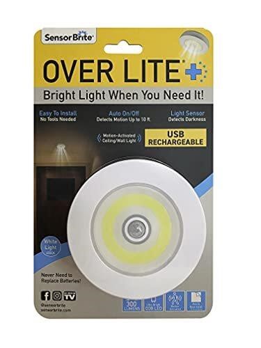 Overhead Motion Activated LED Recharge Night Light