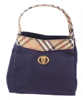 Burberry Navy Mini Handbag