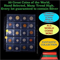 20 Great Coins of the World, hand selected, many t