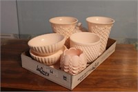Jeanette Shell pink milk glass