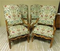 Os de Mouton Peg Constructed Oak Armchairs.