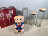 pig cookie jar & jar canisters