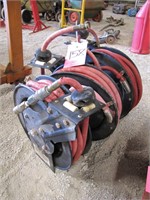 3 - small retractable air hose reels