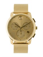 Movado Bold 42mm Gold Dial Watch