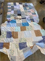 2 Hand Stitched Quilt Tops