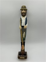 Tall Carved Wooden Fisherman