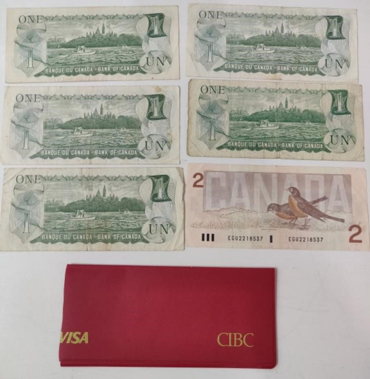 Vintage Canadian Bank Notes