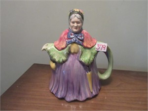 English little old lady teapot