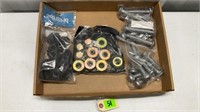 Assorted nuts, gladhand seals, & huck-spin bolts