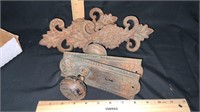 Cast Iron Curtain Finials, Door Knobs and Copper