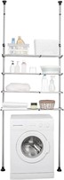 BAOYOUNI 4-Tier Laundry Shelf  Black  Expandable