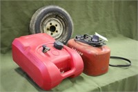 (2) Boat Gas Tanks & 4.8 -12 Spare Trailer Tire