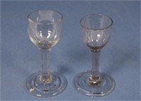 Two various 18th century wine glasses