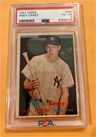 1957 Topps Andy Carey Grade 4 Baseball Card