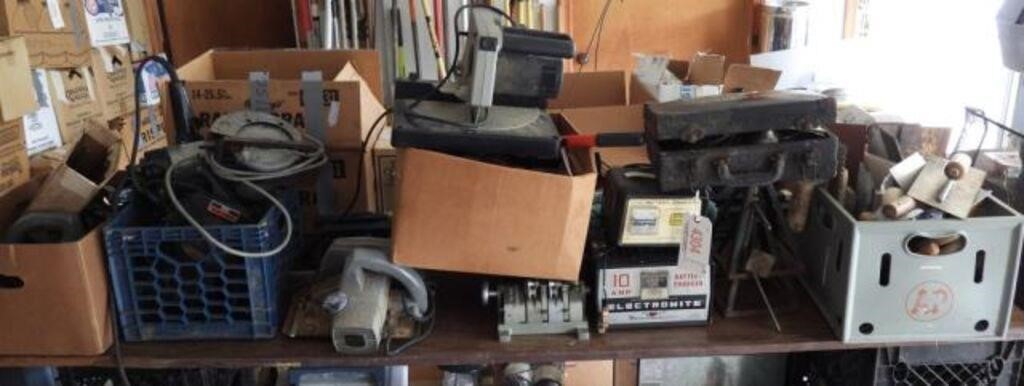 Large Qty of power tools and hand tools to