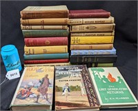 Vintage Book Lot Colorful Decor Upcycle
