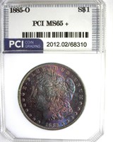 1885-O Morgan PCI MS65+ Stunning Color