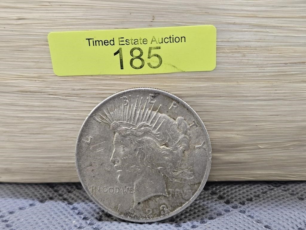 1923 PEACE DOLLAR, FINE