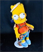 BART SIMPSON PLUSH w/ SLINGSHOT & STAND