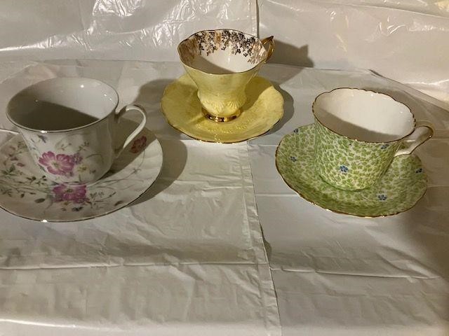 Tea Cups and Saucers (3)