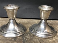 Gorham Weighted Sterling Candlesiick pair