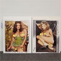 2 Signed & Numbered Adult Female Film Star Photos