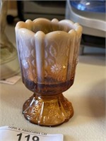 Fenton Opalescent Amber Toothpick Holder