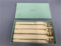 Tiffany & Co. four piece sterling silver sipping s