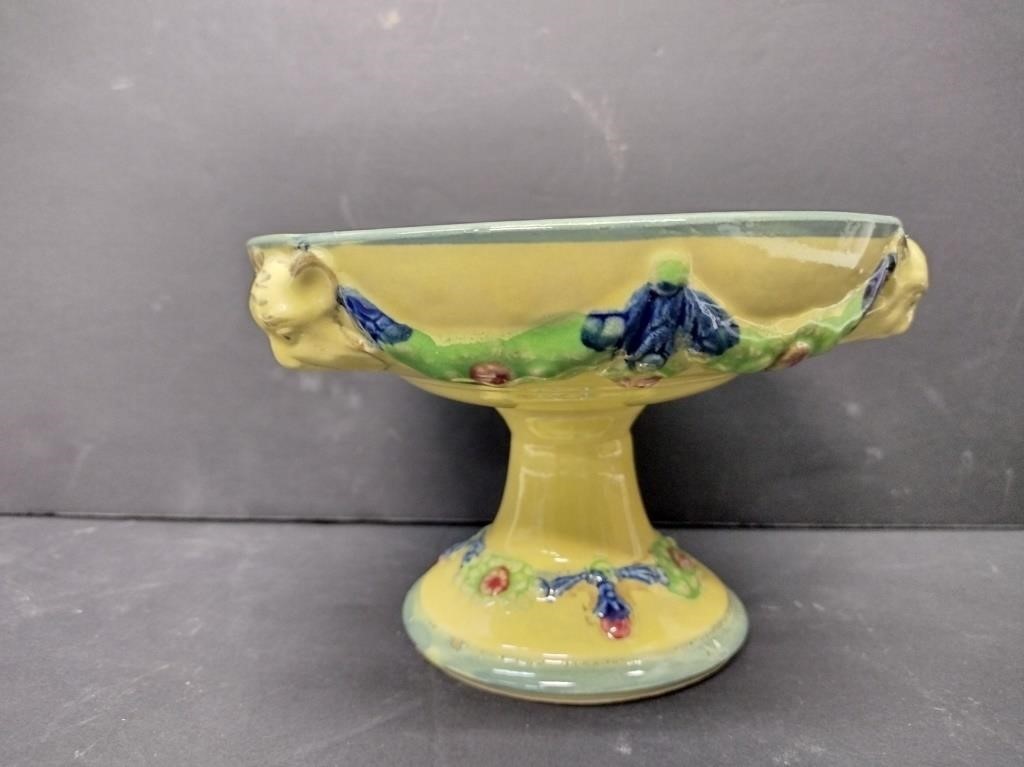 Hand Painted Japanese Ceramic Compote