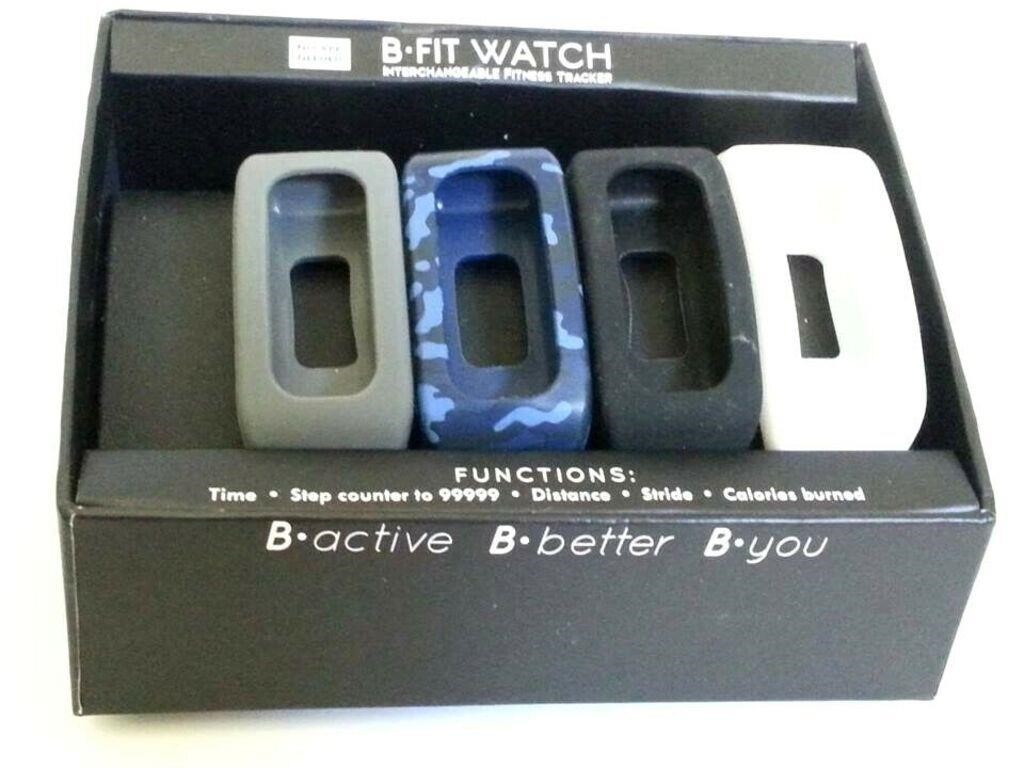 B-FIT WATCH INTERCHANGEABLE FITNESS TRACKER NWB